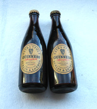 Two Vintage Miniature Guinness Bottles C1960s Era - Promotional Advertising