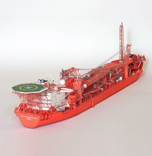 Tanker ship model - model, kit