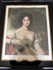 Large Framed Antique Mezzotint