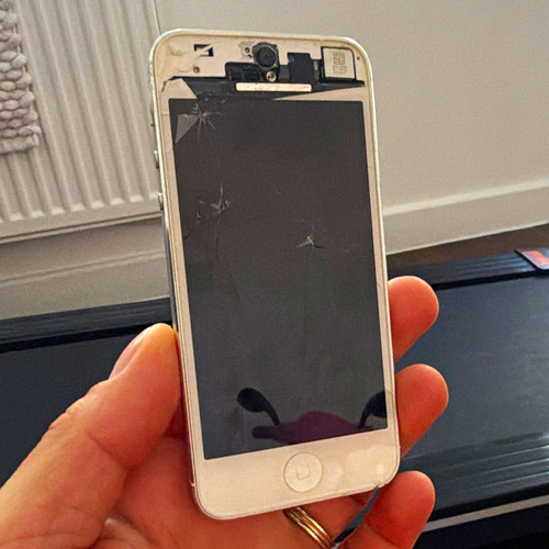 Apple iphone 16gb silver - iphone,