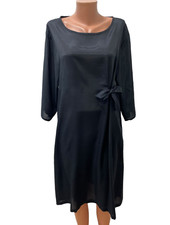 The MASAI Clothing Company size 2XL / XXL Black Dress Satin Knot Pocket