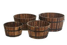 Round garden plant - round, planters