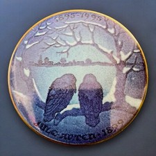 Bing & Grondahl 1895-1995 Centennial The Crows Button Pin Vintage