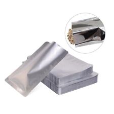 Heat Seal Foil Bags Vacuum Sealer Pouches Storage Aluminium Food Grade Silver