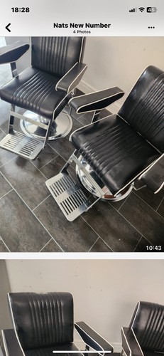 Retro barbers chairs - barbers,