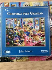 Gibsons 500 Piece Jigsaw Puzzle Christmas With Grandad complete