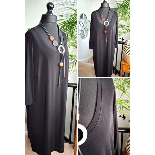 Black dress ladies long - black,