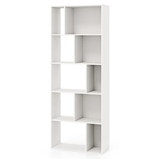 5-Tier Bookcase White
