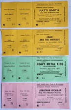 PUNK / NEW WAVE - ORIGINAL UNUSED CONCERT TICKETS - FREE TRADE HALL /NR MINT x 4