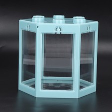 (Blue) Hexagonal Fish Tank With Ultra-Shatterproof Inner Liner - Available