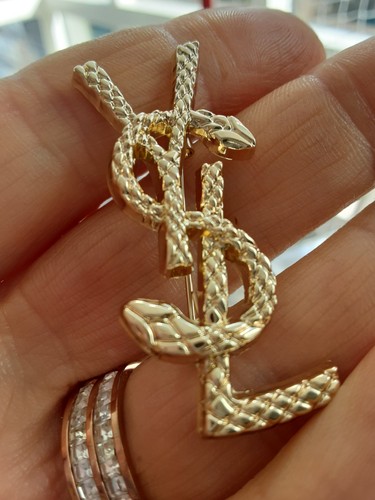 Brooch ysl vtg pin gold - ysl,