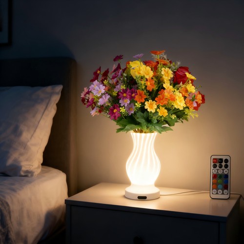 Usb rechargeable vase table - usb,