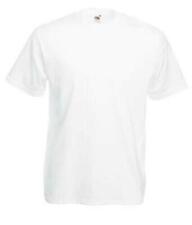 Fruit Of The Loom T Shirt T Shirts Short Sleeve 100% Cotton ! Plain Men/Women