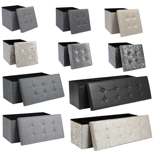 Folding ottoman storage - folding,