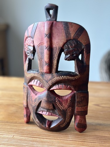 Vintage hand carved wood - carved,