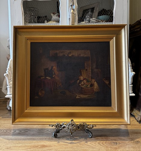 Attrib thomas webster framed - attrib,