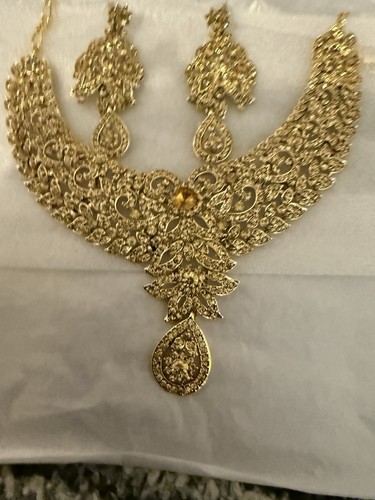 Necklace and earrings - necklace,