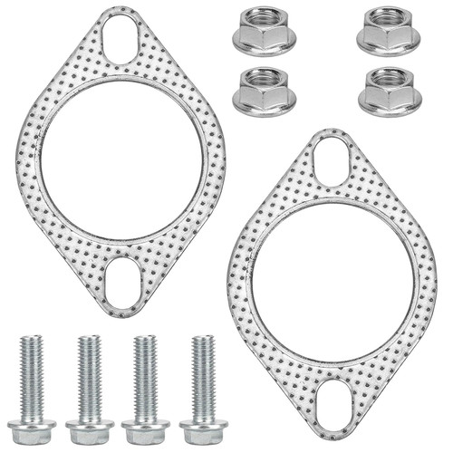 2pcs car exhaust - 2pcs, gasket,