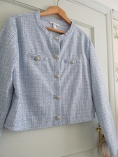 Womens Boucle Jacket H&M Pale