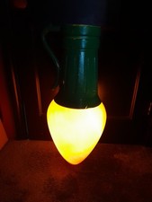 General Foam USA 28" Giant Yellow C-7 Christmas Light Bulb Blow Mold WORKING