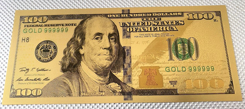 100 benjamin franklin - $100,