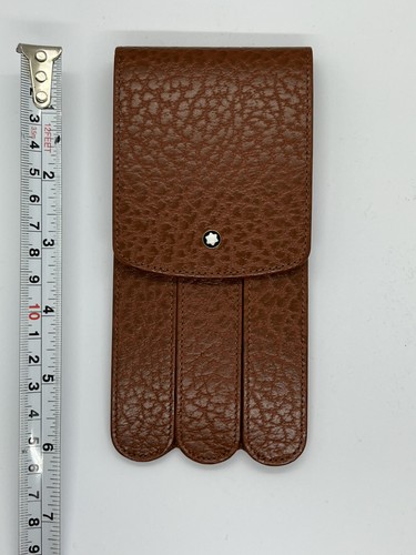 Montblanc glove cognac leather - glove,