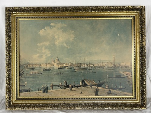 Vintage venice print gondolas - vintage,