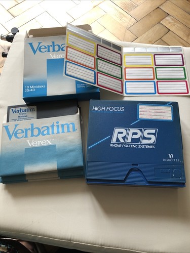Vintage unused floppy discs - vintage,