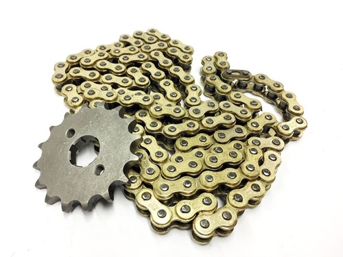 Higher geared chain and - geared,