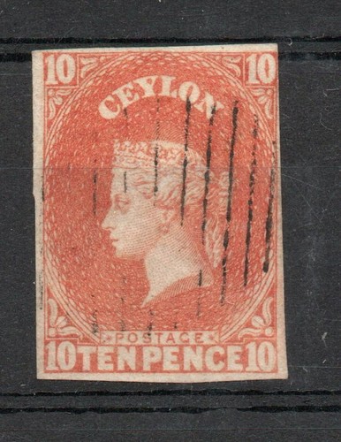 Ceylon 1857 ten pence - 9,