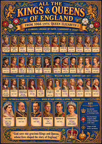 Kings and queens england - queens, of