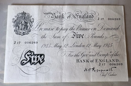 Bank england note 1945 - of,