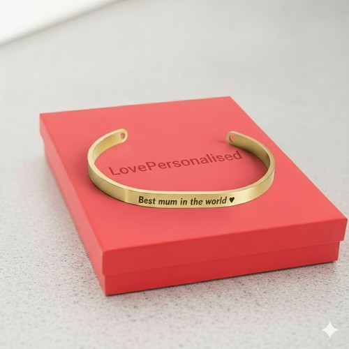 Personalised engraved bracelet - engraved,