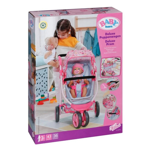 Baby born deluxe pram zapf - baby,