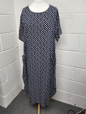 Zanzea Navy Blue & White Polka