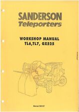 Sanderson TL6 & TL7 & GX525 Telehandler Workshop Service Repair Manual