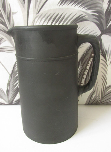 Wedgwood black basalt pitcher - wedgwood,