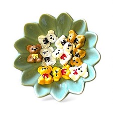 10pcs Miniature Resin Teddy