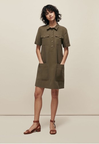 Whistles khaki dress - whistles, safari
