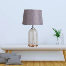 LENNY CLEAR GLASS TABLE LAMP
