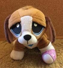 Rescue Pals Puppy Dog w Light Up Paw Soft Toy Plush Healthy Pet Check Up