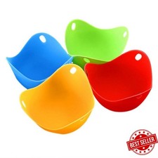 4x Silicone Egg Poacher Cups