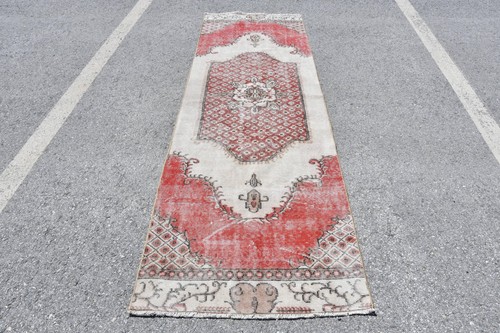Vintage 9x9 rug runner - ft,