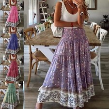 Women Elastic Waist Boho