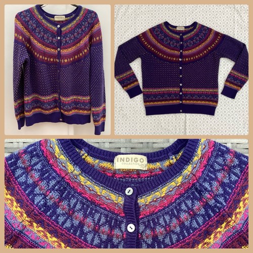 Indigo fair isle knit yoke - isle,