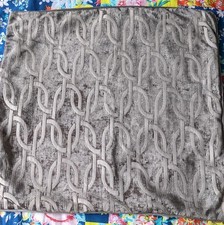 Two Primark Grey matching 22"  zipped cushion covers  ... Pre Owned.