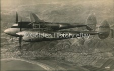  LOCKHEED P38 LIGHTNING  PLANE AIRPLANE REAL PHOTO RP POSTCARD SIZE
