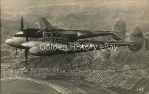 Lockheed p38 lightning plane - ,