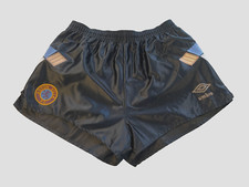 Vintage 1990 Umbro Aston Villa Football Shorts, High Cut 32" inch Waist, Medium