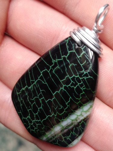 Green black dragon veins - green, &